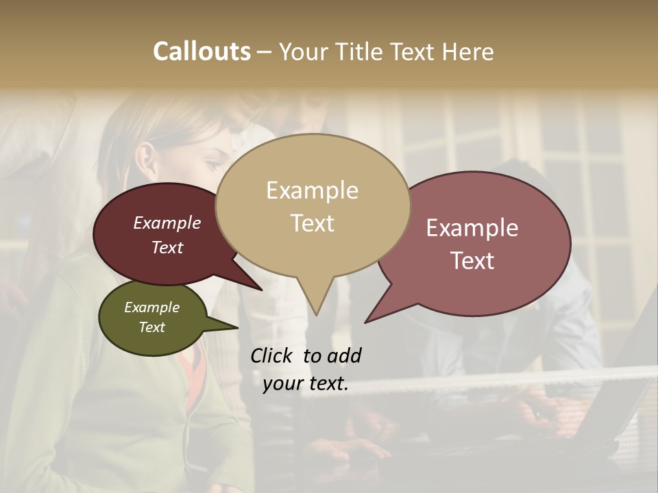 Print Thought Images PowerPoint Template