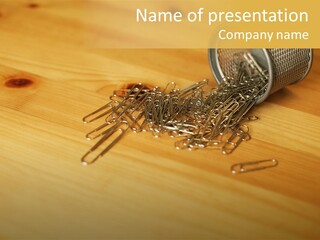 Rotary Card File On A Desk PowerPoint Template
