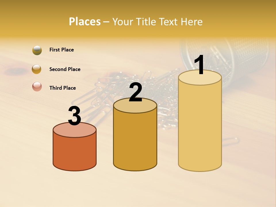 Rotary Card File On A Desk PowerPoint Template