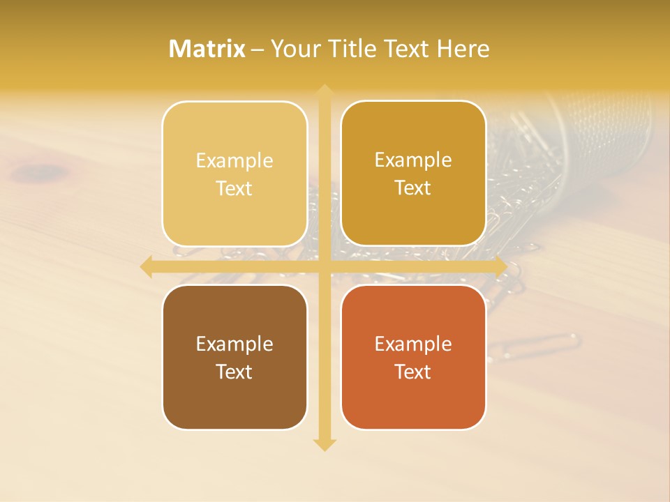 Rotary Card File On A Desk PowerPoint Template