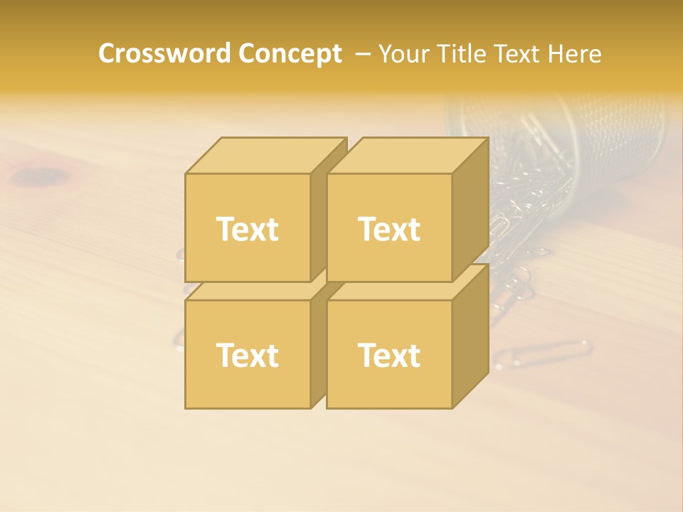 Rotary Card File On A Desk PowerPoint Template