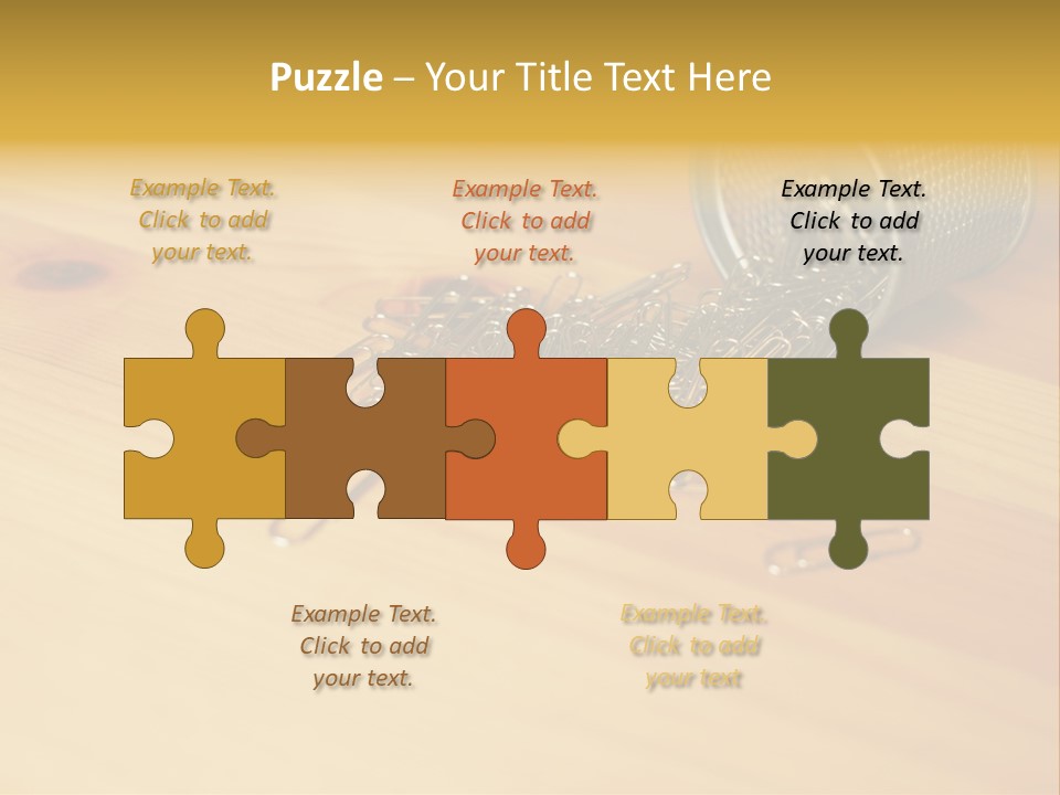 Rotary Card File On A Desk PowerPoint Template