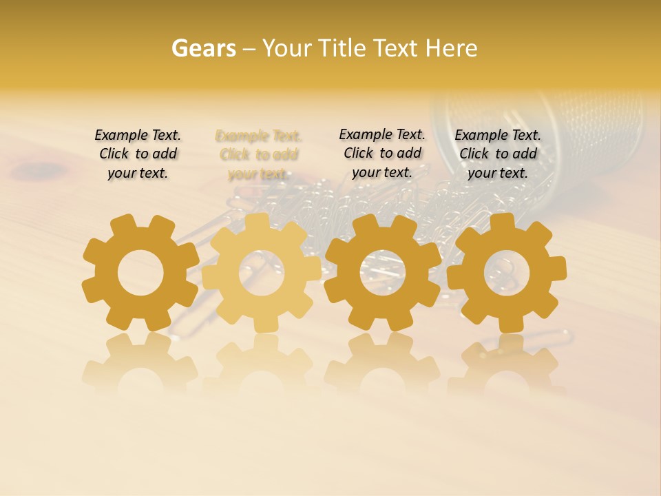 Rotary Card File On A Desk PowerPoint Template