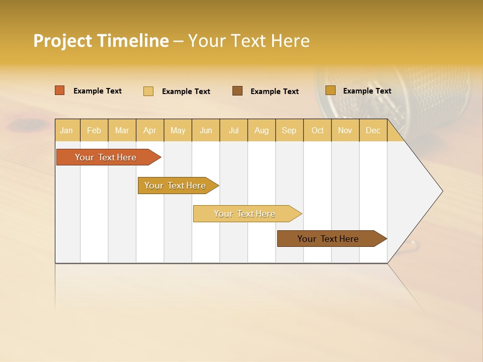 Rotary Card File On A Desk PowerPoint Template