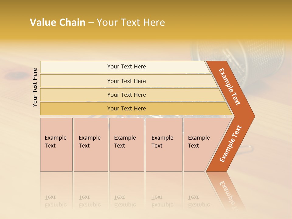 Rotary Card File On A Desk PowerPoint Template