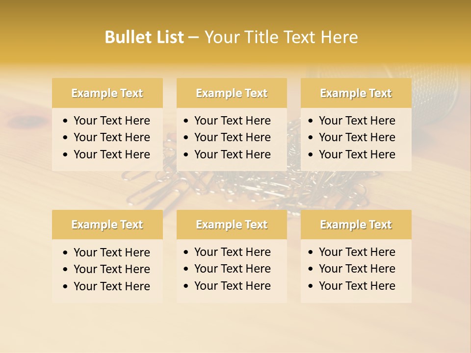Rotary Card File On A Desk PowerPoint Template