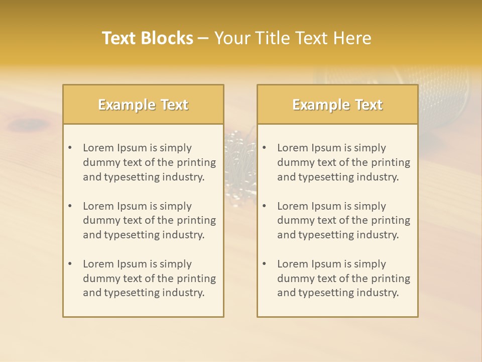 Rotary Card File On A Desk PowerPoint Template