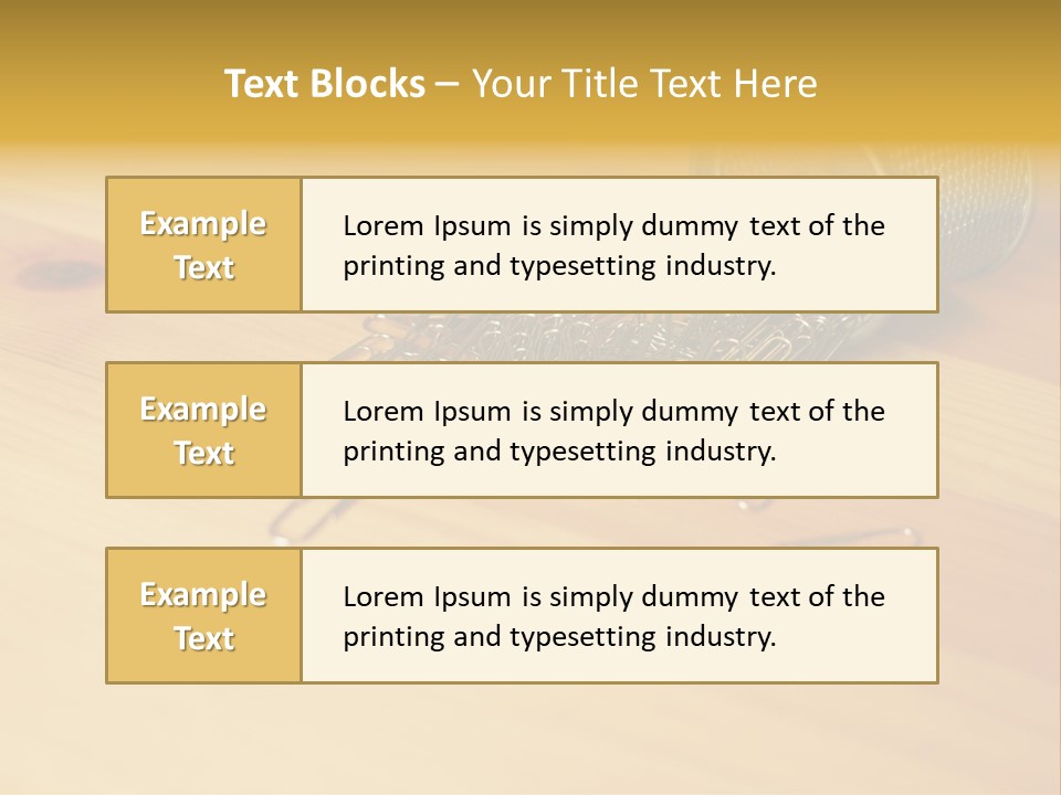 Rotary Card File On A Desk PowerPoint Template
