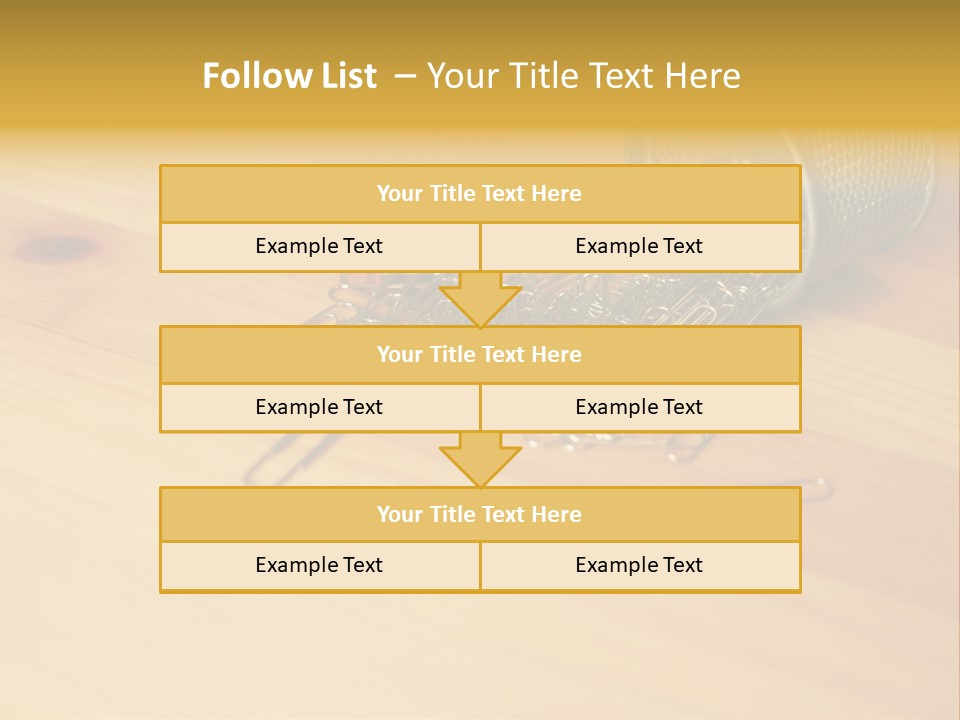 Rotary Card File On A Desk PowerPoint Template