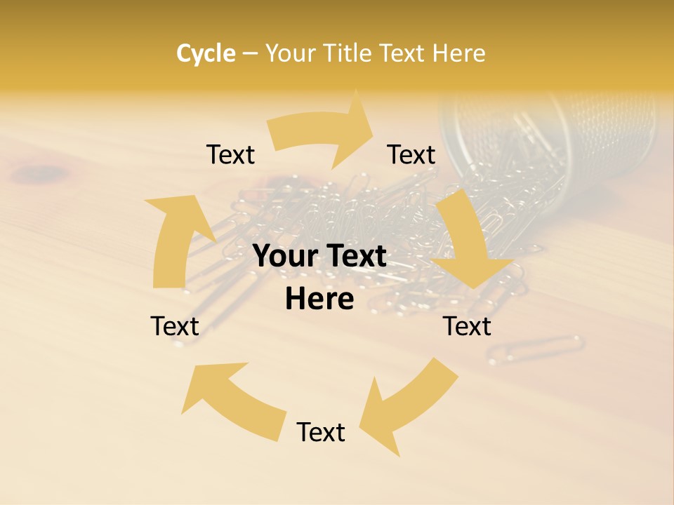 Rotary Card File On A Desk PowerPoint Template