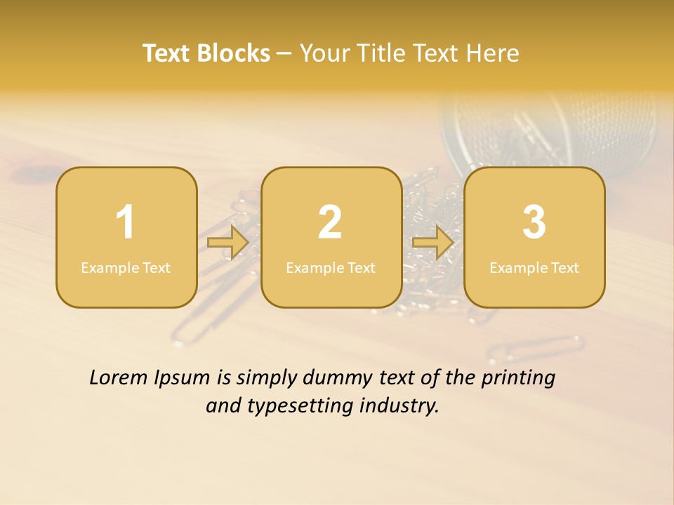 Rotary Card File On A Desk PowerPoint Template