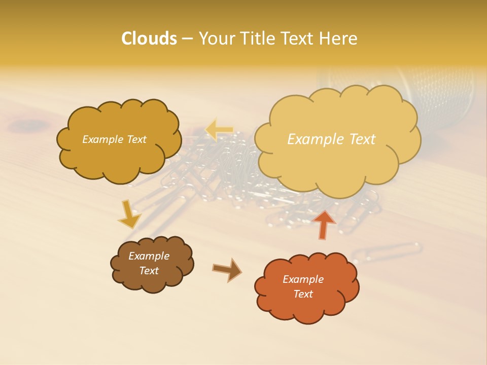 Rotary Card File On A Desk PowerPoint Template