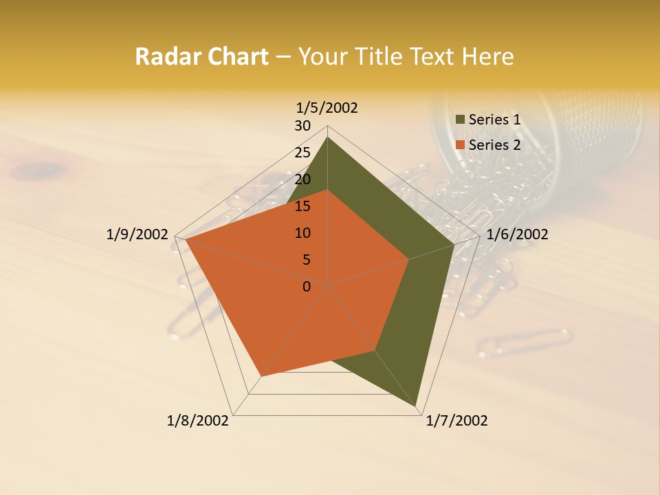 Rotary Card File On A Desk PowerPoint Template