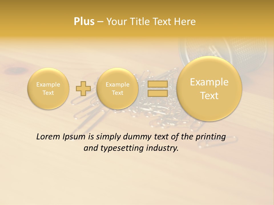Rotary Card File On A Desk PowerPoint Template