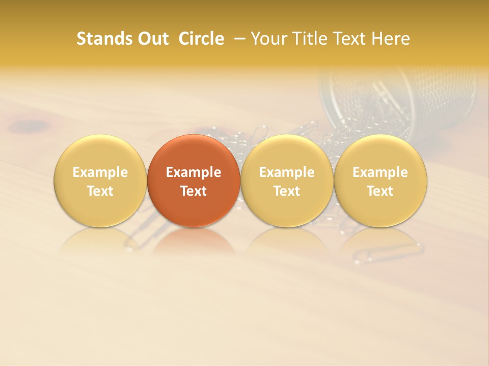 Rotary Card File On A Desk PowerPoint Template