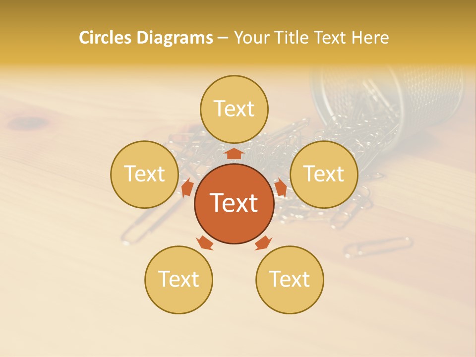 Rotary Card File On A Desk PowerPoint Template