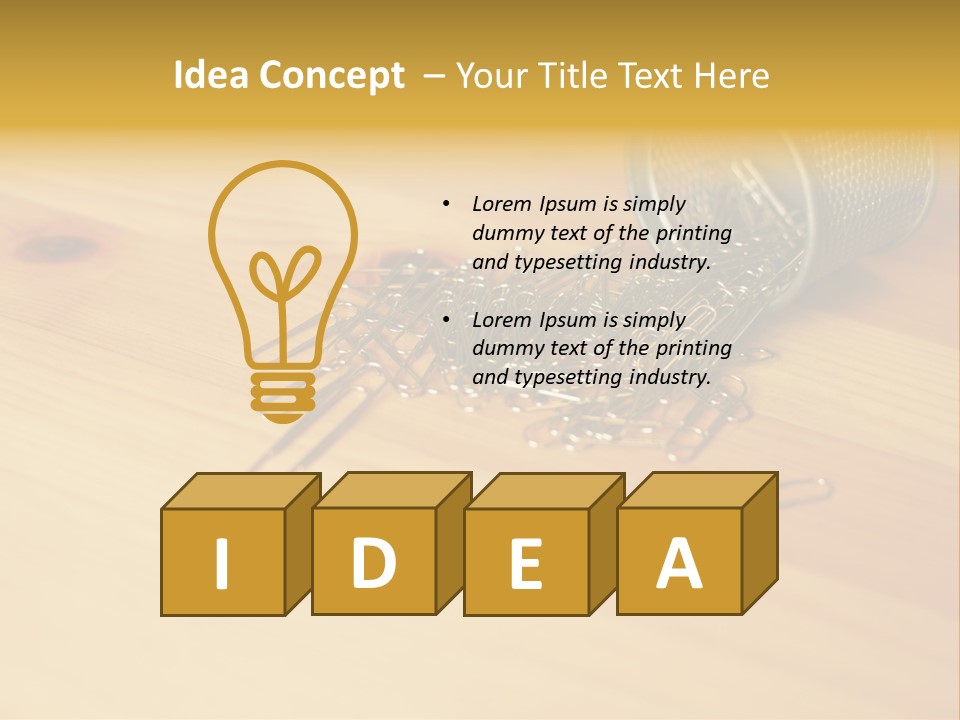 Rotary Card File On A Desk PowerPoint Template