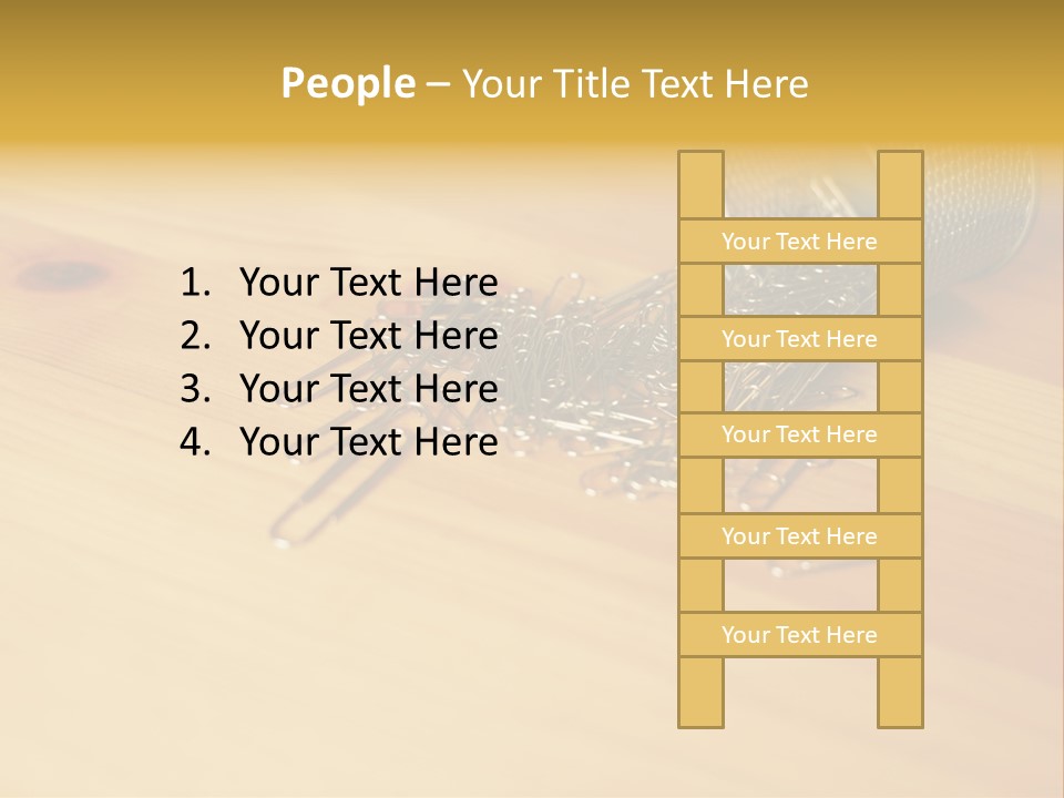 Rotary Card File On A Desk PowerPoint Template