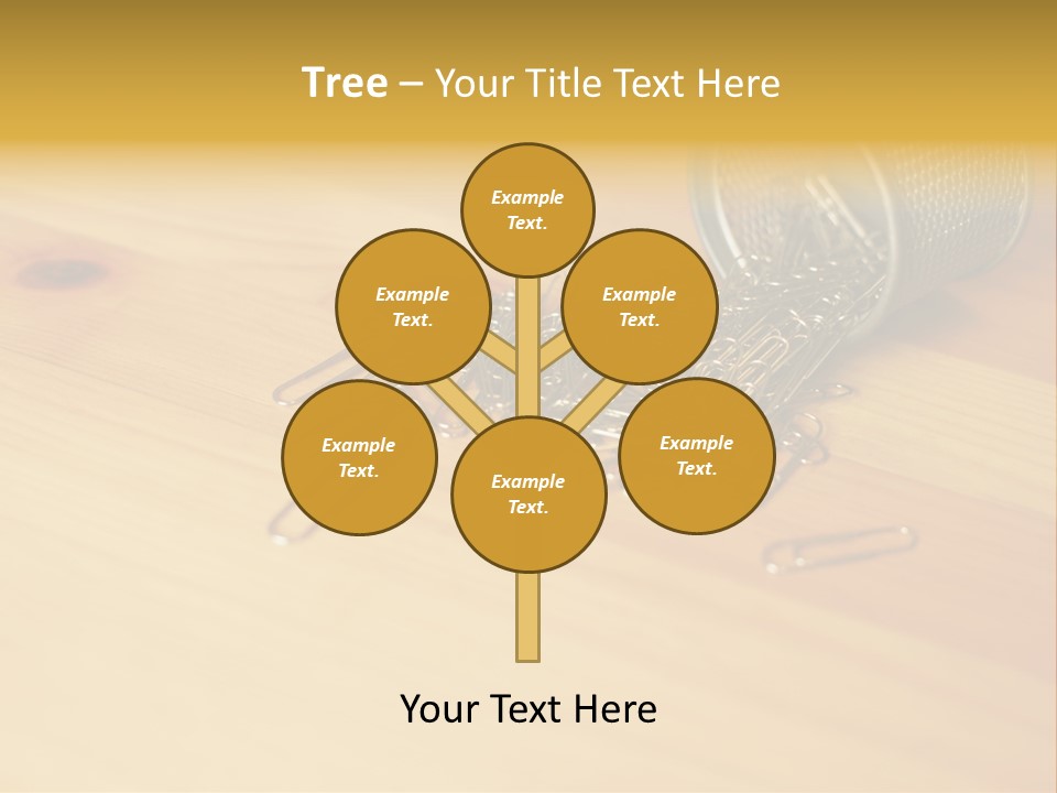 Rotary Card File On A Desk PowerPoint Template