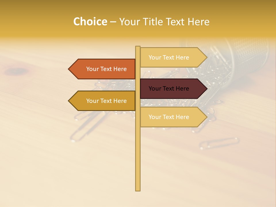 Rotary Card File On A Desk PowerPoint Template