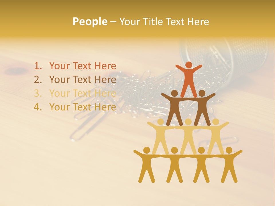 Rotary Card File On A Desk PowerPoint Template