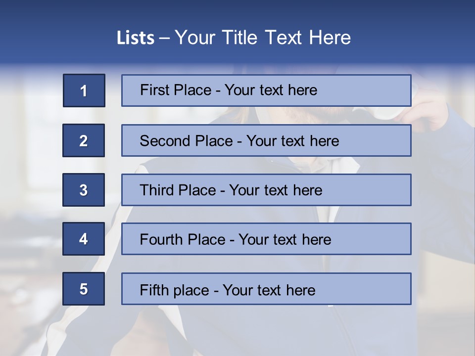 Inside Contemplation Officeinterior PowerPoint Template