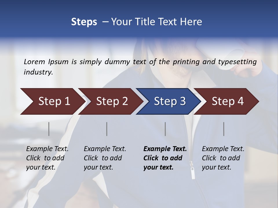 Inside Contemplation Officeinterior PowerPoint Template
