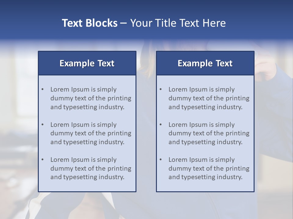 Inside Contemplation Officeinterior PowerPoint Template