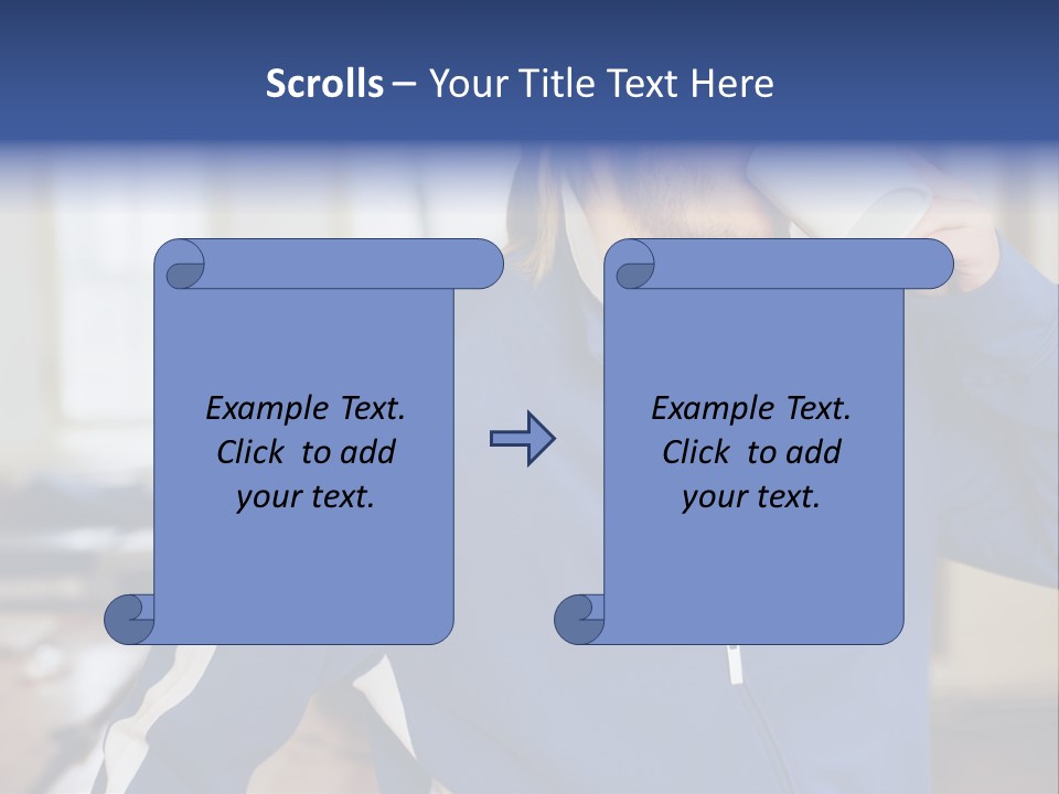 Inside Contemplation Officeinterior PowerPoint Template