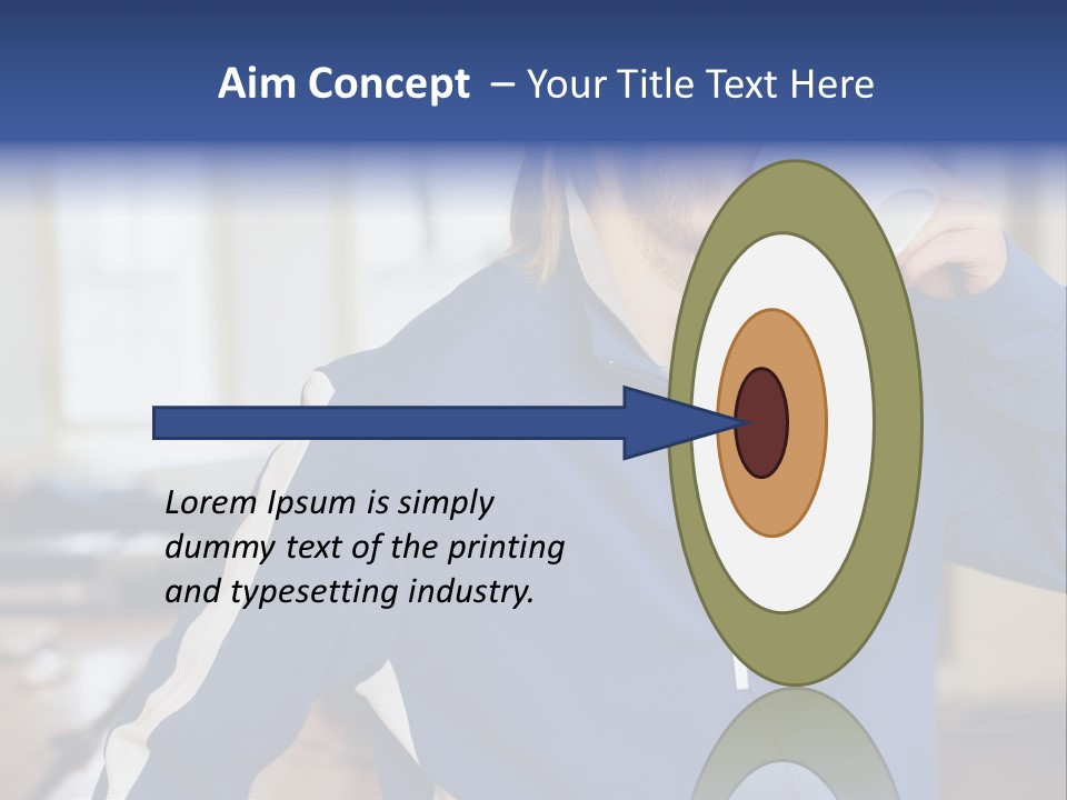 Inside Contemplation Officeinterior PowerPoint Template