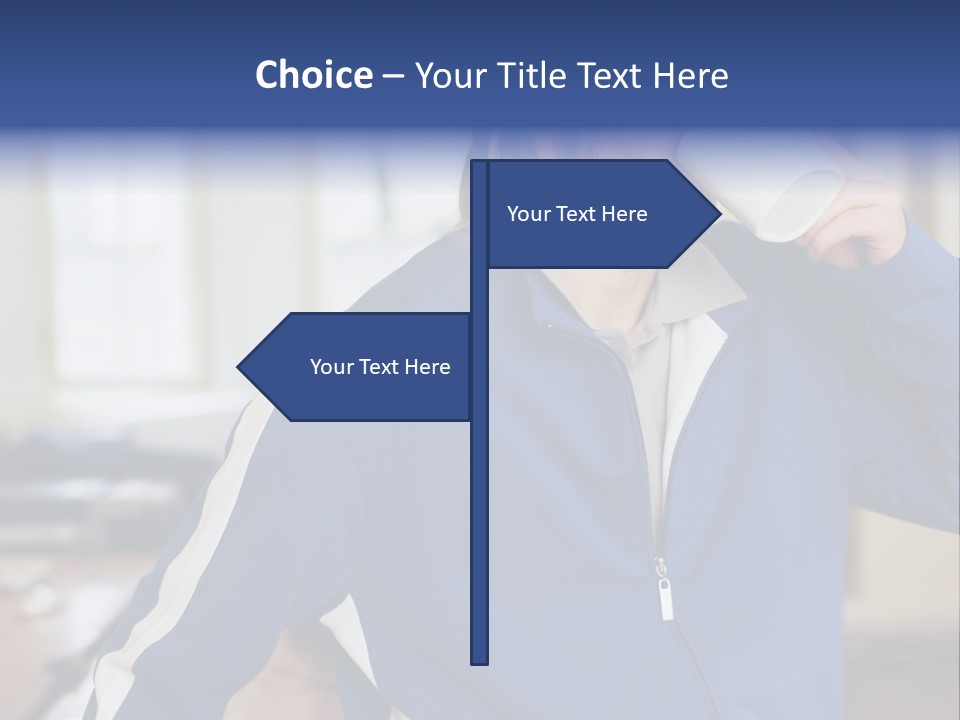 Inside Contemplation Officeinterior PowerPoint Template