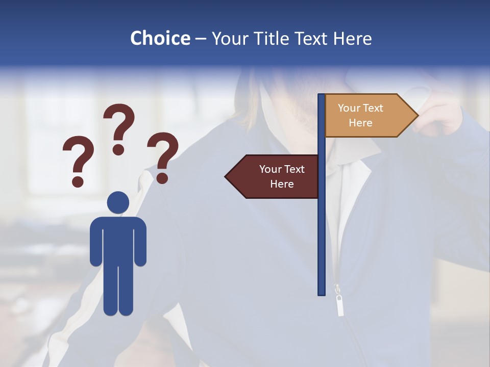 Inside Contemplation Officeinterior PowerPoint Template