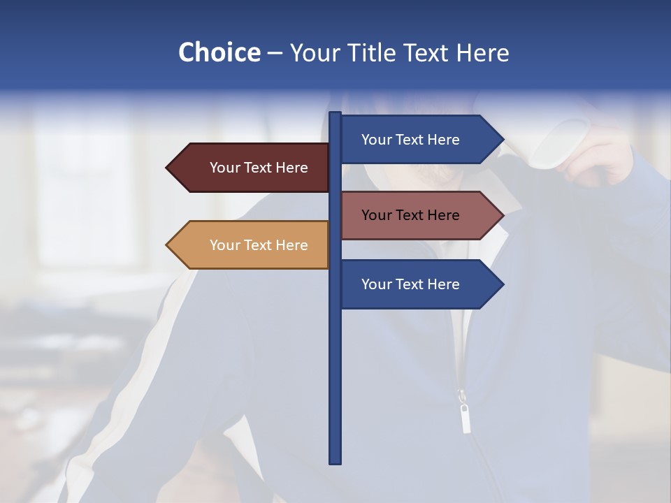 Inside Contemplation Officeinterior PowerPoint Template