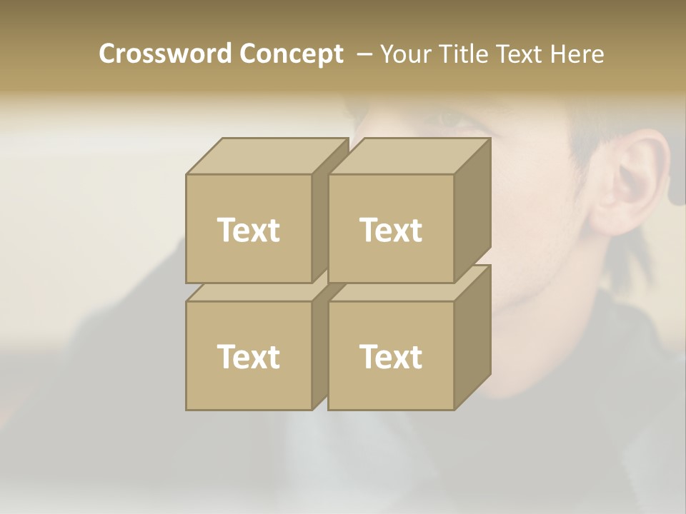 Youngman Thought Mural PowerPoint Template