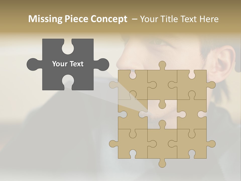 Youngman Thought Mural PowerPoint Template