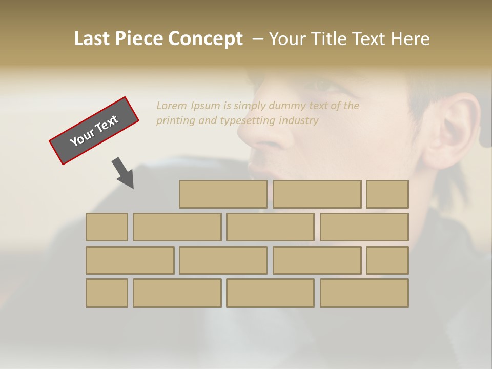 Youngman Thought Mural PowerPoint Template