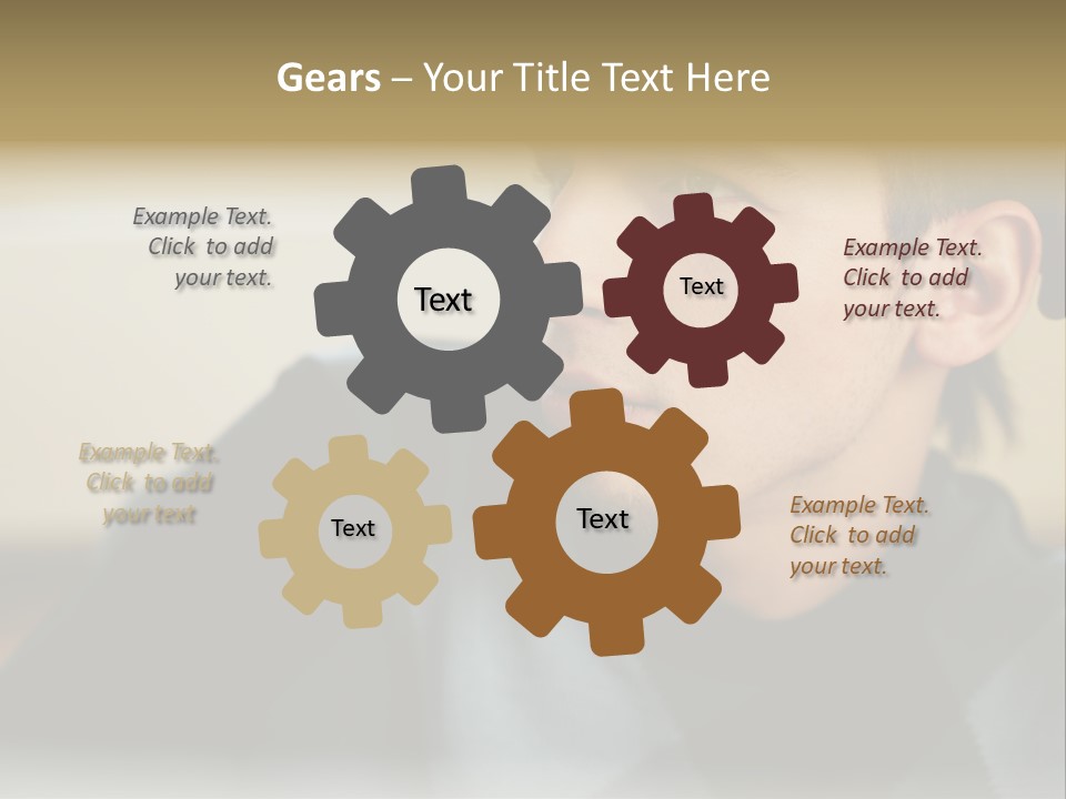 Youngman Thought Mural PowerPoint Template