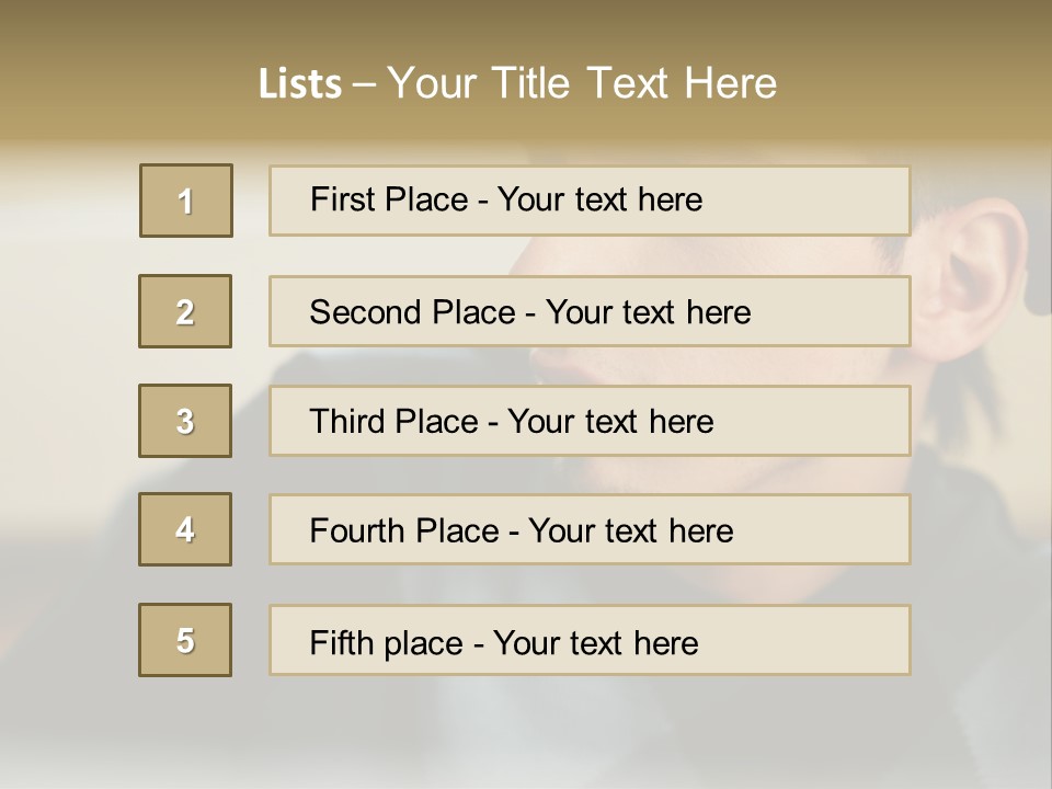 Youngman Thought Mural PowerPoint Template