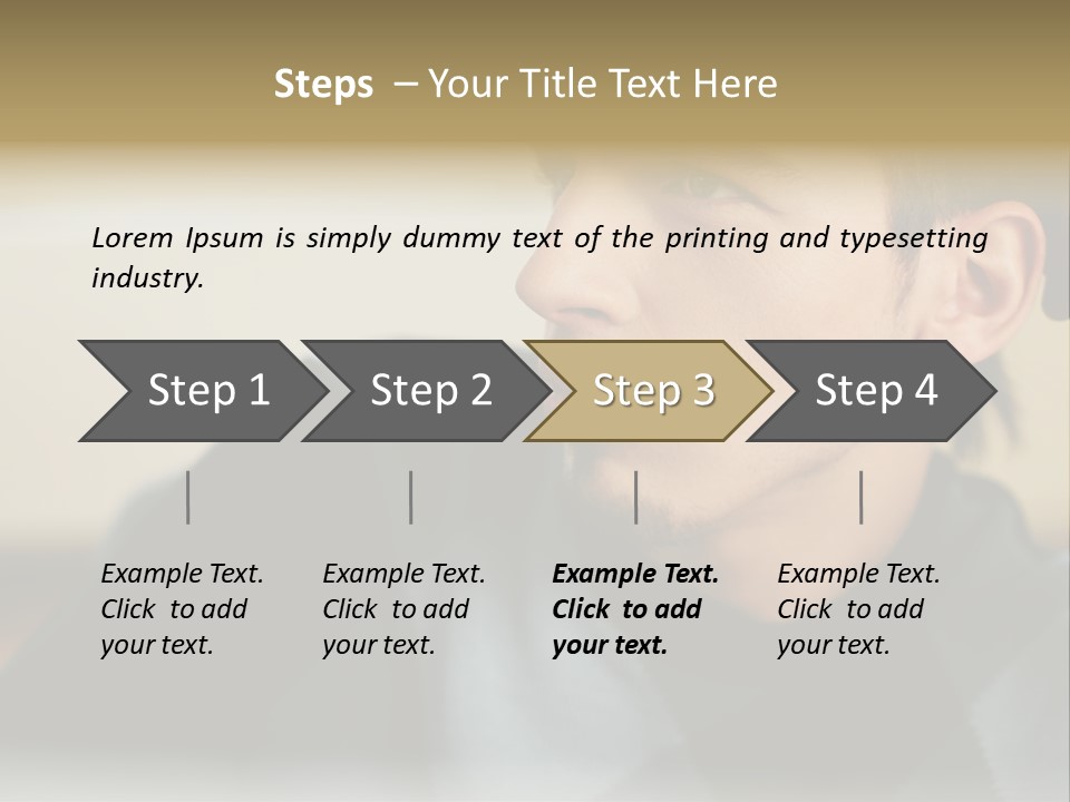 Youngman Thought Mural PowerPoint Template