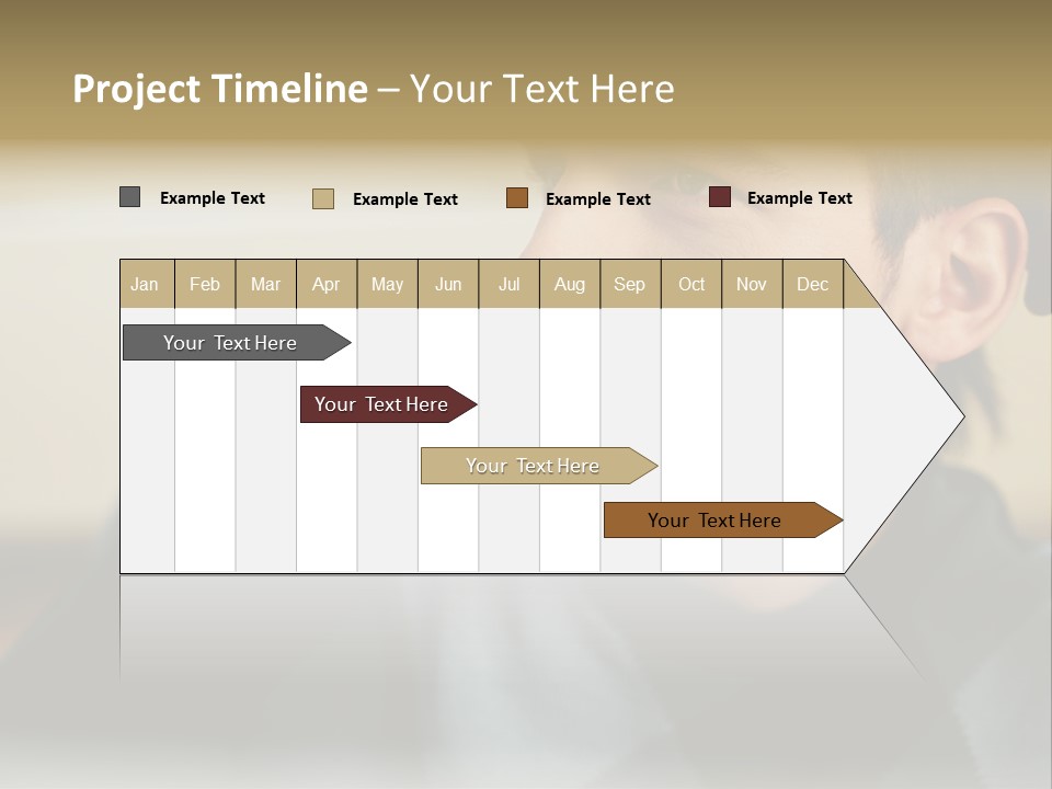Youngman Thought Mural PowerPoint Template