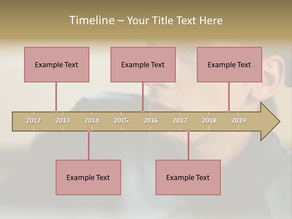 Youngman Thought Mural PowerPoint Template