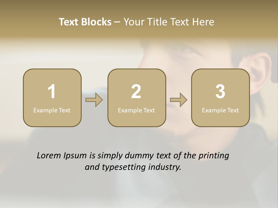 Youngman Thought Mural PowerPoint Template