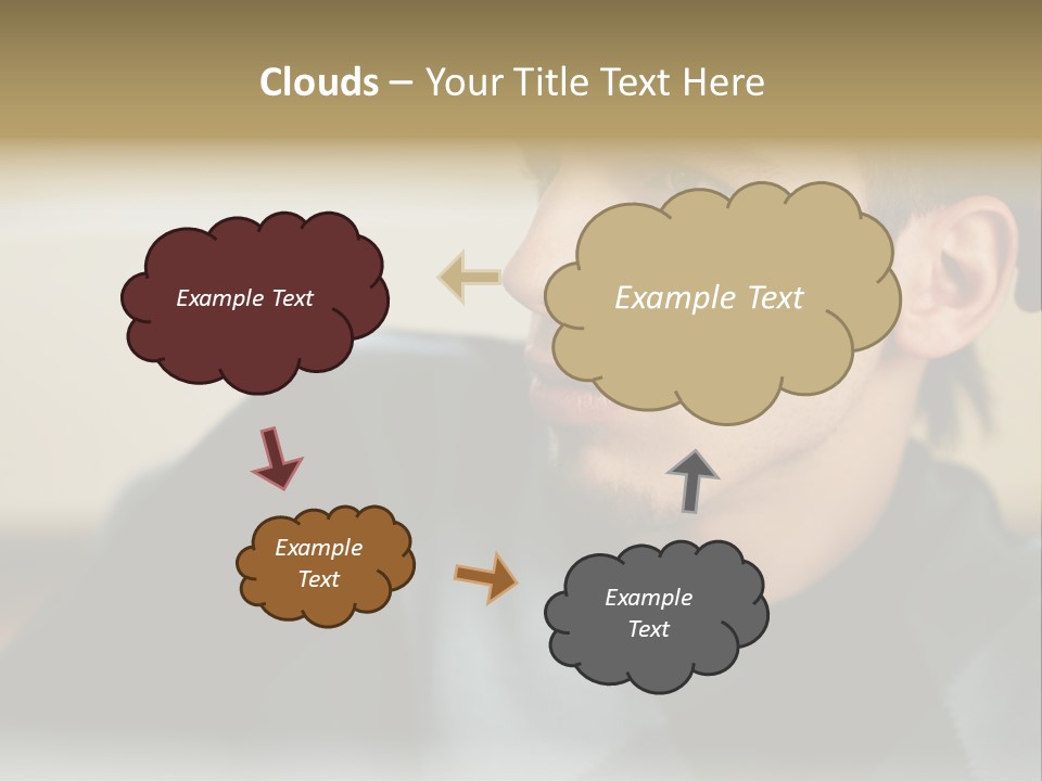 Youngman Thought Mural PowerPoint Template