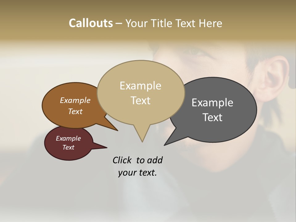 Youngman Thought Mural PowerPoint Template