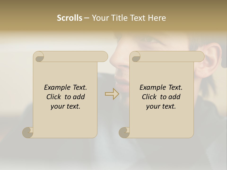 Youngman Thought Mural PowerPoint Template