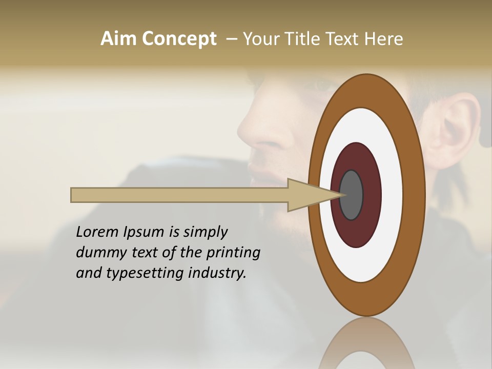 Youngman Thought Mural PowerPoint Template