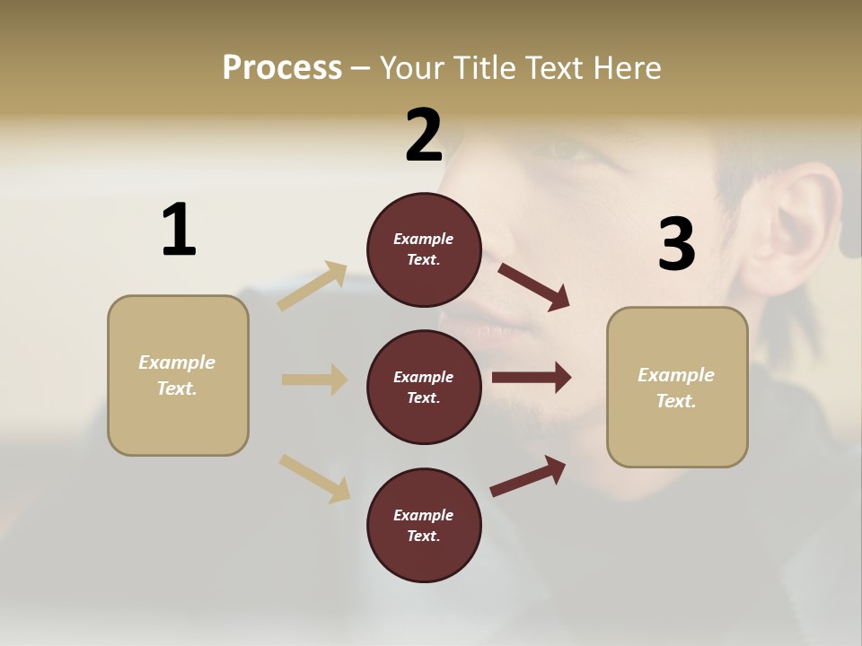Youngman Thought Mural PowerPoint Template