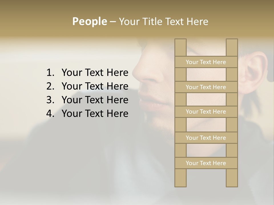 Youngman Thought Mural PowerPoint Template