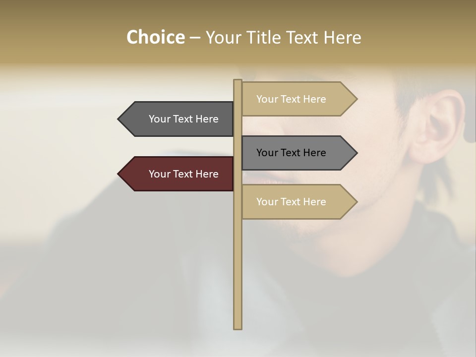 Youngman Thought Mural PowerPoint Template