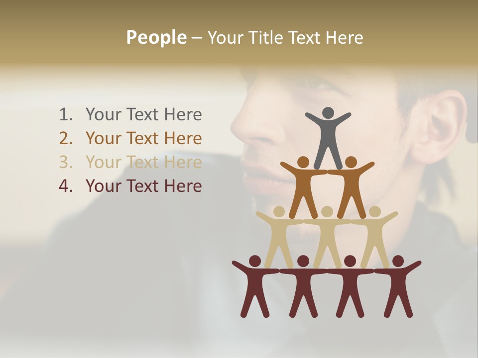 Youngman Thought Mural PowerPoint Template